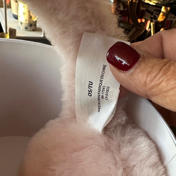 UGG Pink Fluffy Earmuffs - Picture 4 of 10